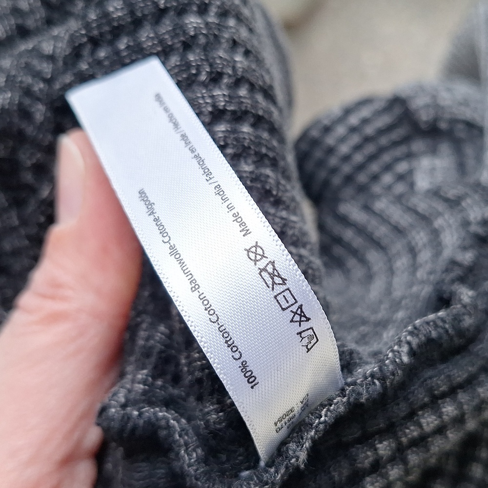 Free People FP One Axel Hoodie Wrap Front Waffle Knit Swratshirt Sz M Oversized - Picture 8 of 10